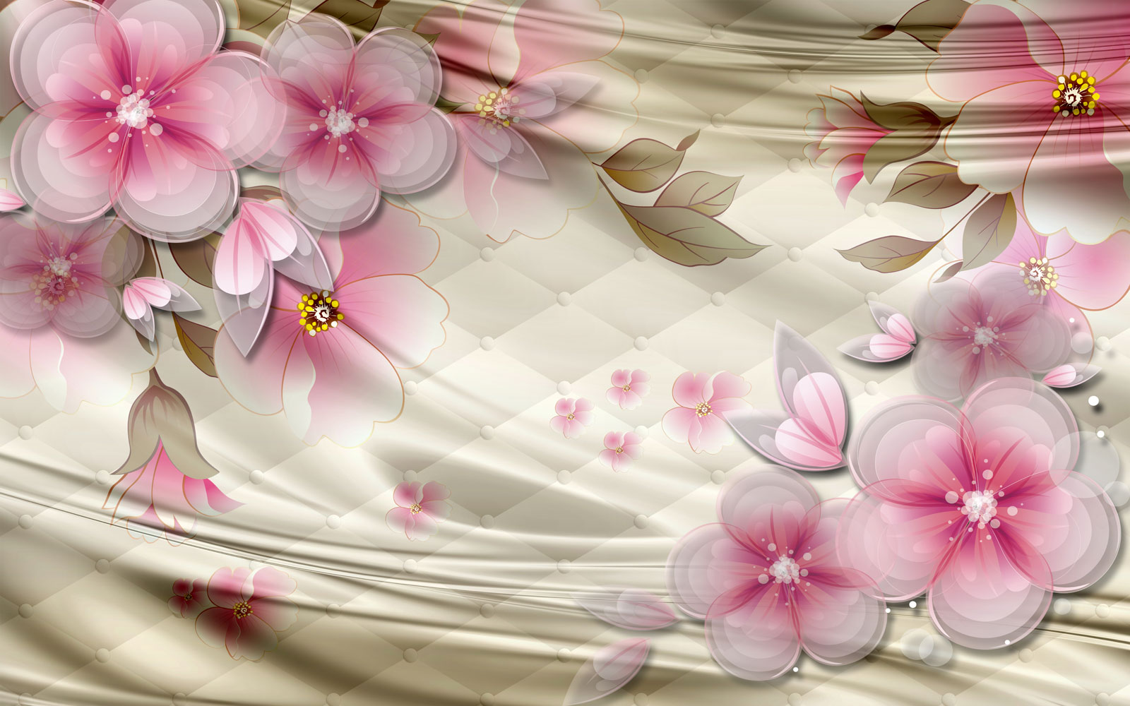 

Фотообои Walldeco Цветы в постельных тонах №39559 Гладь
