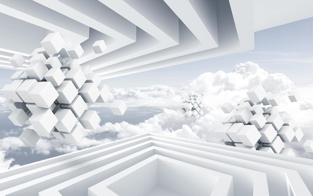 

Фотообои Walldeco Белые кубы 3d №34582 Волокно