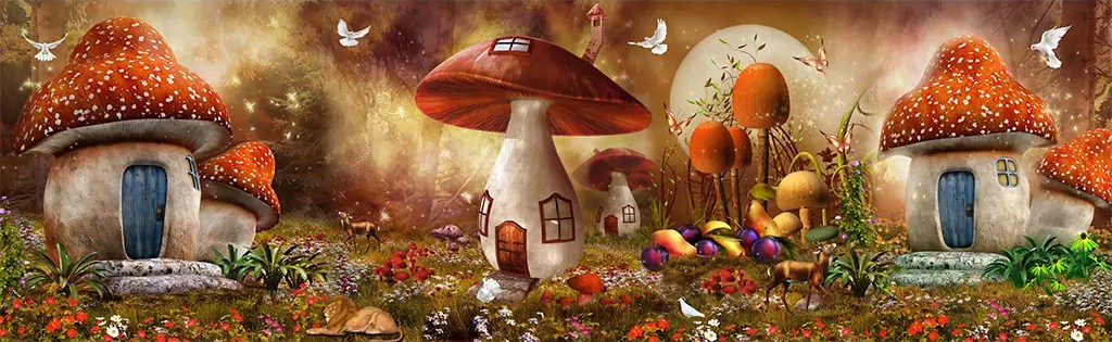 

Фотообои Walldeco Сказочный городок №dec-708 Базальт