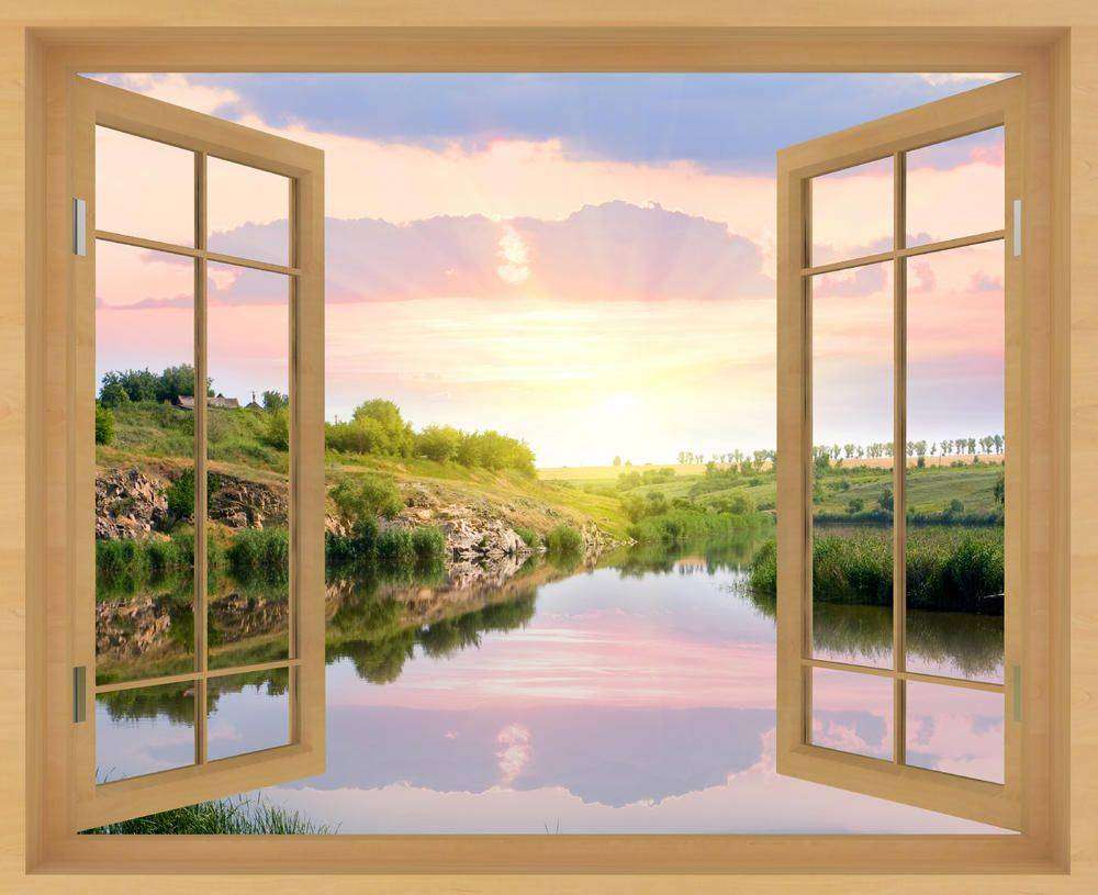 

Фотообои Walldeco Вид на озеро №w_6103_4131 Мелкий песок с блестками