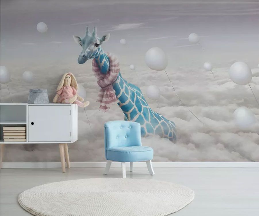 

Фотообои Walldeco Жираф в тучах №dec-2052 Гладь