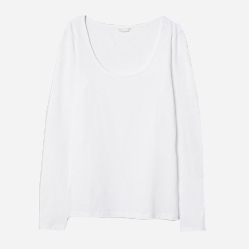 

Лонгслив H&M 2606-6110248  Белый, Лонгслив H&M 2606-6110248 XL Белый