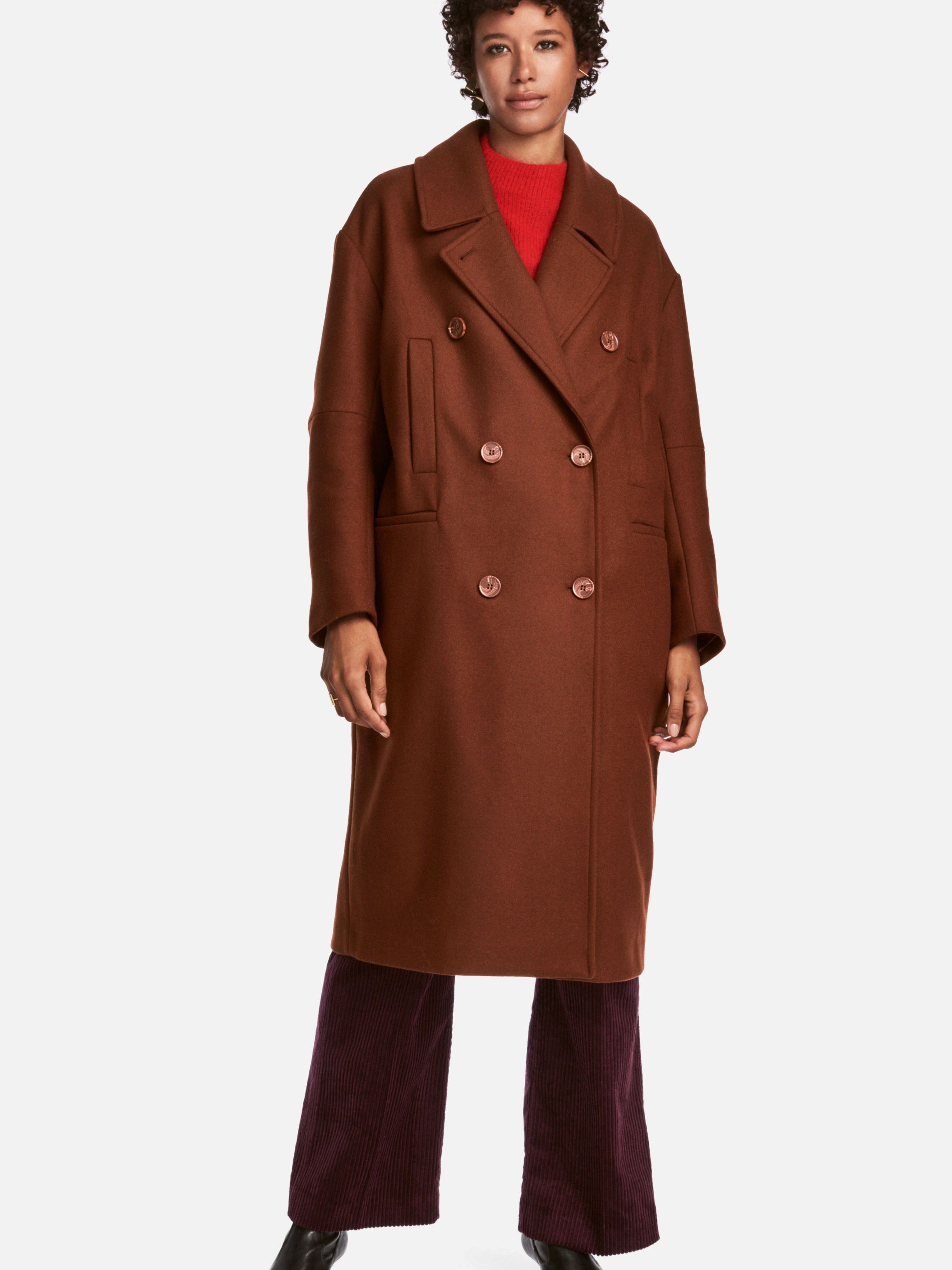

Пальто H&M 5472106-ACVE 40 Коричневое
