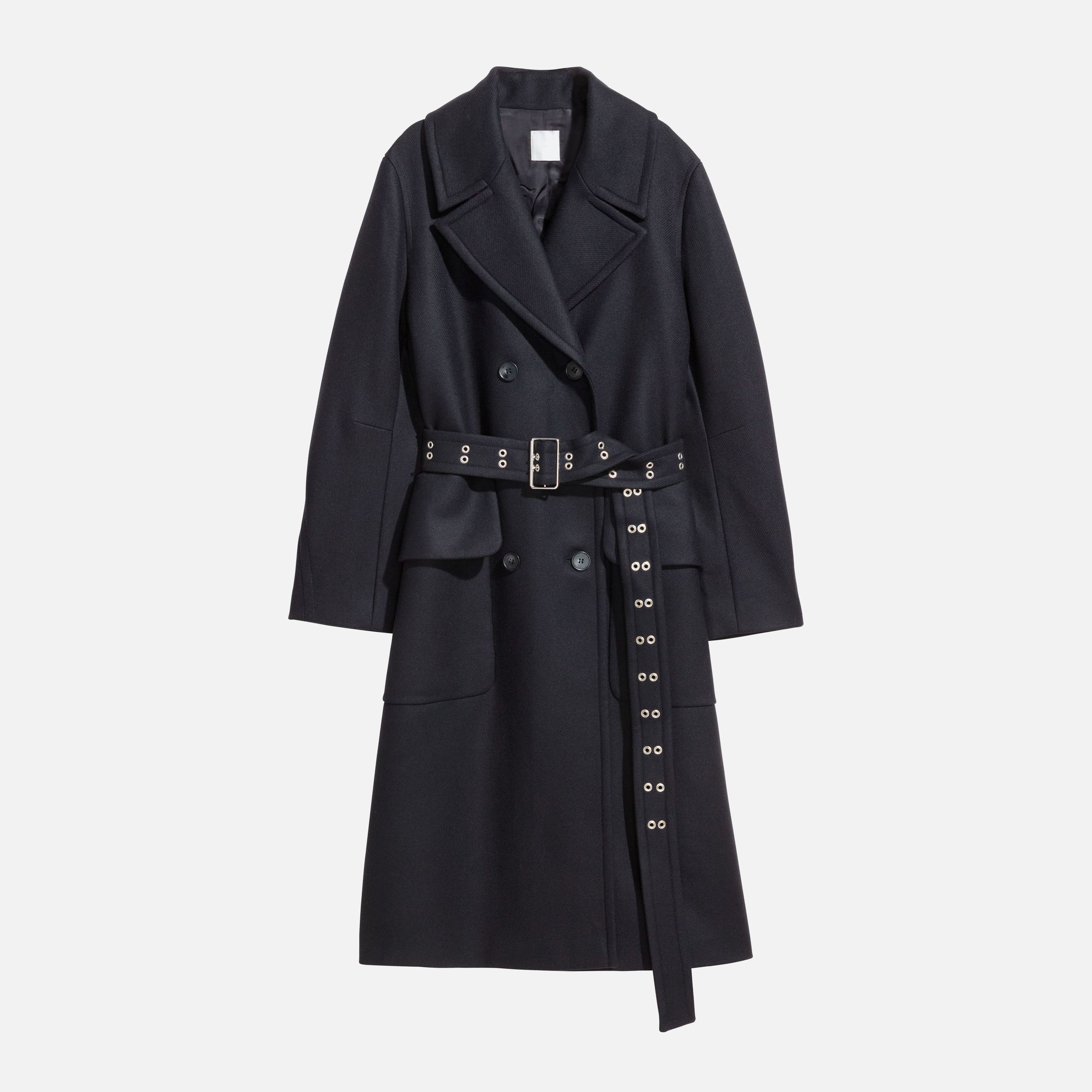 

Пальто H&M 5463866-AAQJ 38 Темно-синее