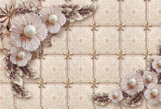 

Фотообои Walldeco Абстракция: брошки с драгоценными камнями №dec-184 Базальт