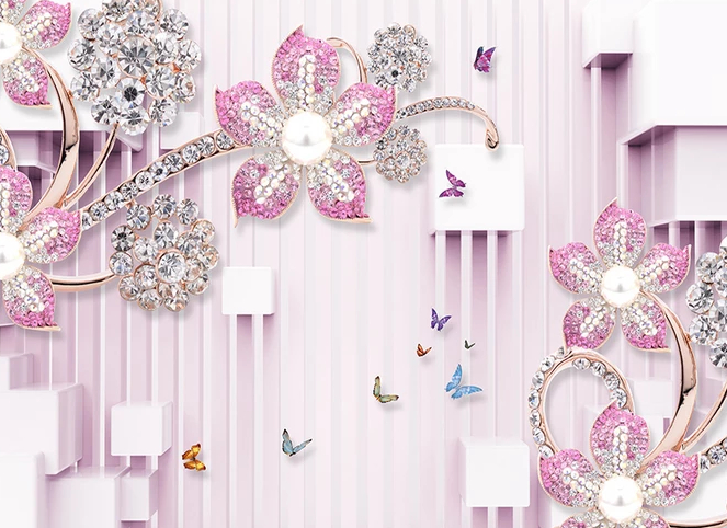 

Фотообои Walldeco 3d абстракция с фигурами №dec-138 Жаккард