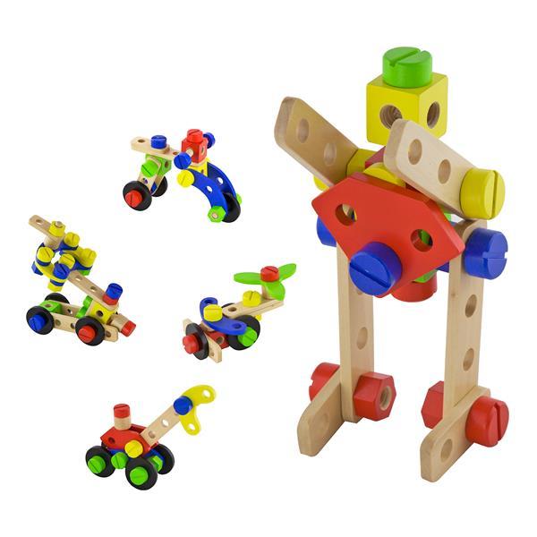 

Деревянный конструктор Viga Toys 48 эл. (KID_50383) 18 x 15 x 18 см