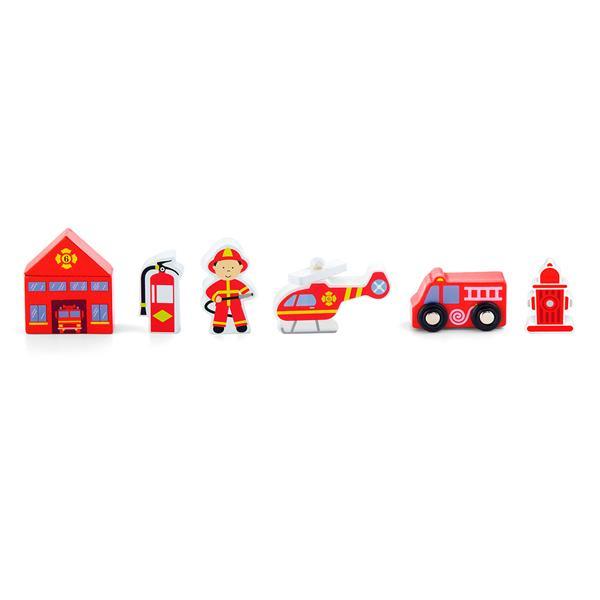 

Набор для железной дороги Viga Toys Пожарная станция (KID_50815) 34 x 4 x 8 см