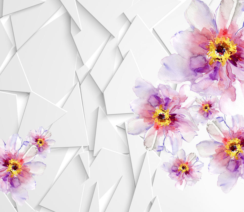 

Фотообои Walldeco Акварель и геометрия №31367 Лоск