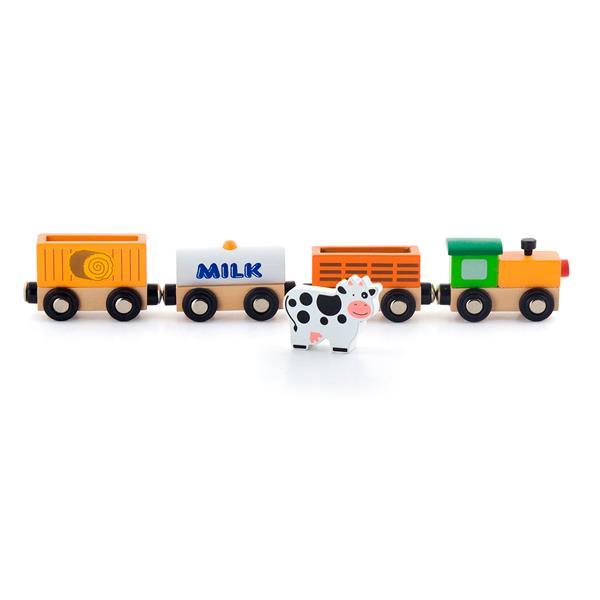 

Набор для железной дороги Viga Toys Поезд-ферма (KID_50821) 34 x 4 x 8 см