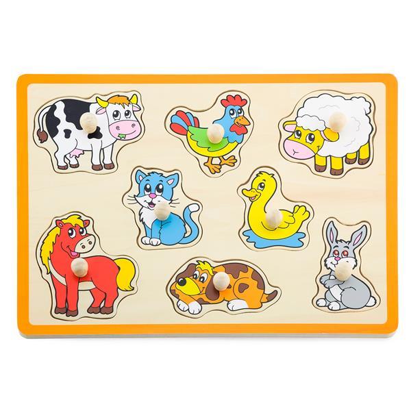

Деревянная рамка-вкладыш Viga Toys Домашние животные (KID_50017) 30 x 3 x 27 см
