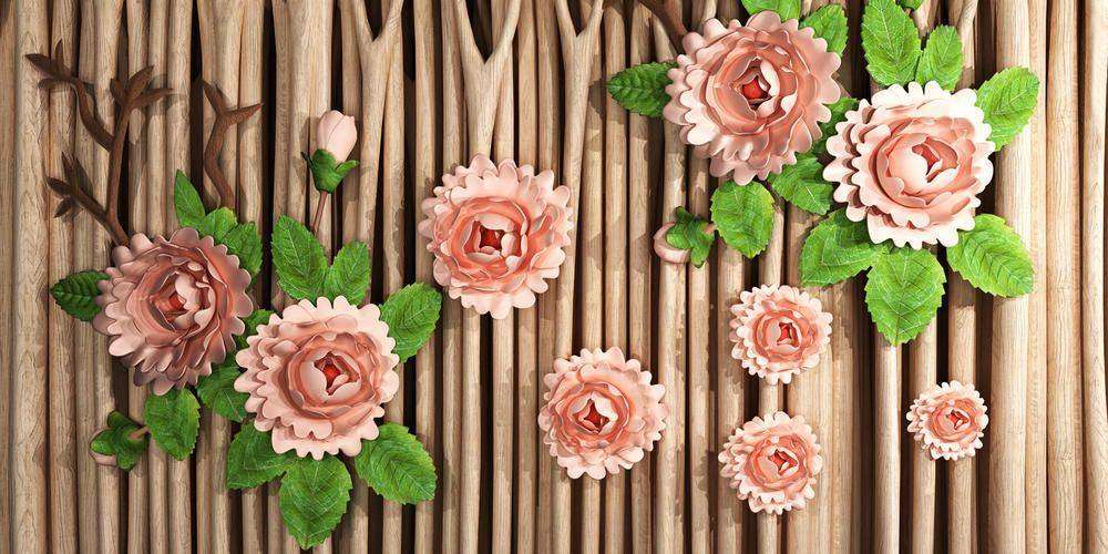 

Фотообои Walldeco Красивые 3д цветы №25882 Гладь