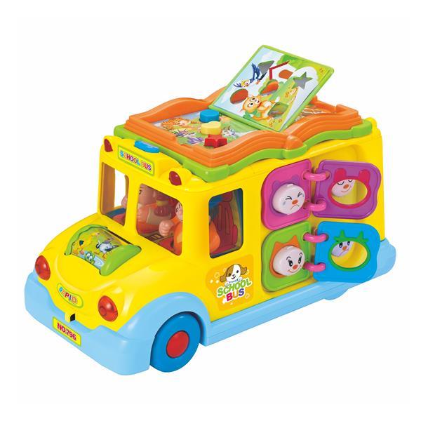 

Музыкальная развивающая игрушка Hola Toys Школьный автобус (KID_796) 28 x 16 x 18 см