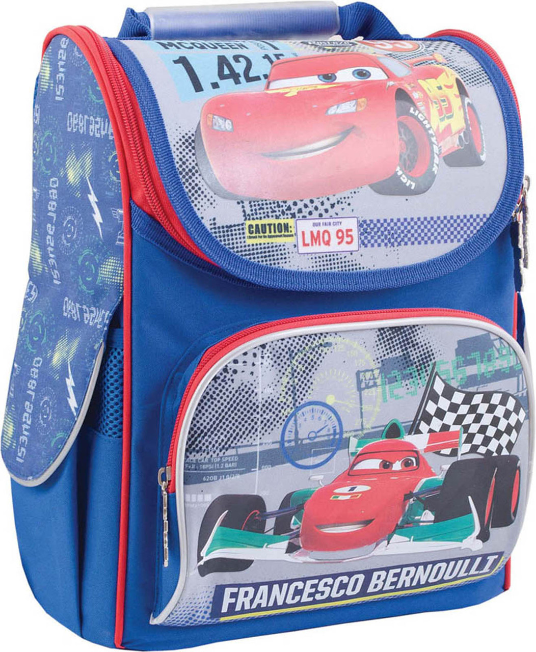 

Рюкзак школьный каркасный 1 Вересня H-11 "Cars", 34х26х14 Синий