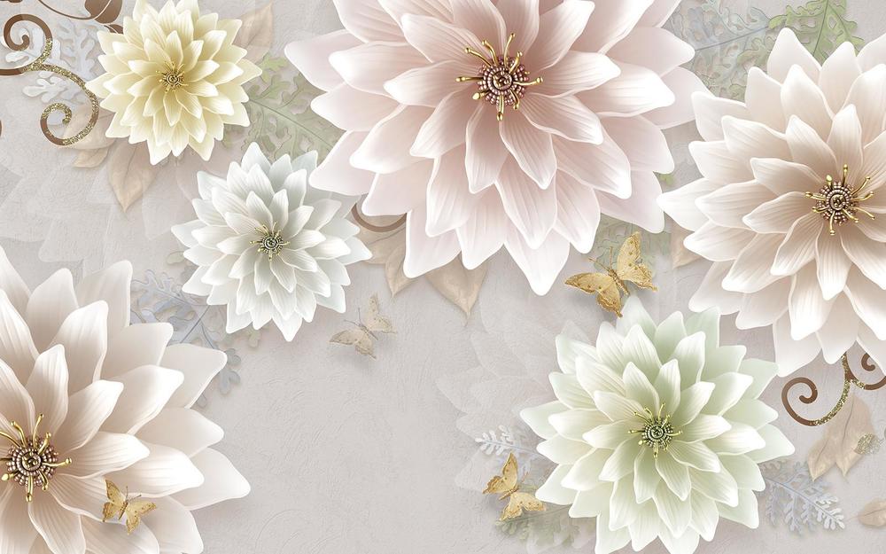 

Фотообои Walldeco Нежные георгины №34581 Жаккард