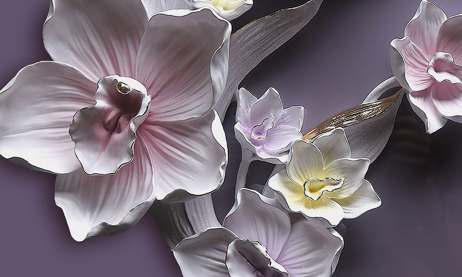 

Фотообои Walldeco 3d орхидеи №36062 Гладь