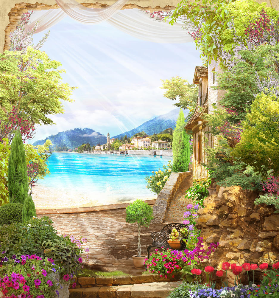 

Фотообои Walldeco Солнечный день на берегу моря №30301 Гладь