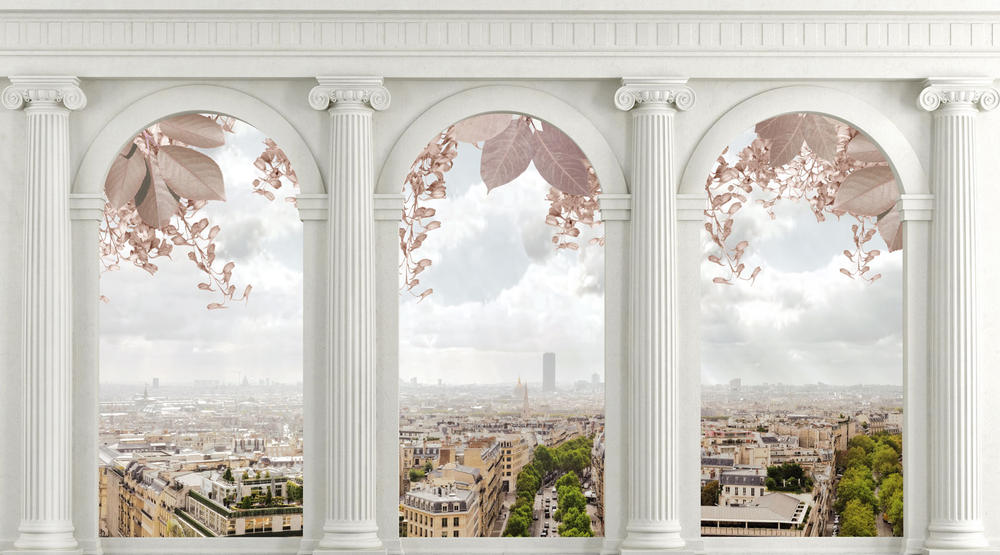 

Фотообои Walldeco Город за окном №30963 Мелкий песок с блестками