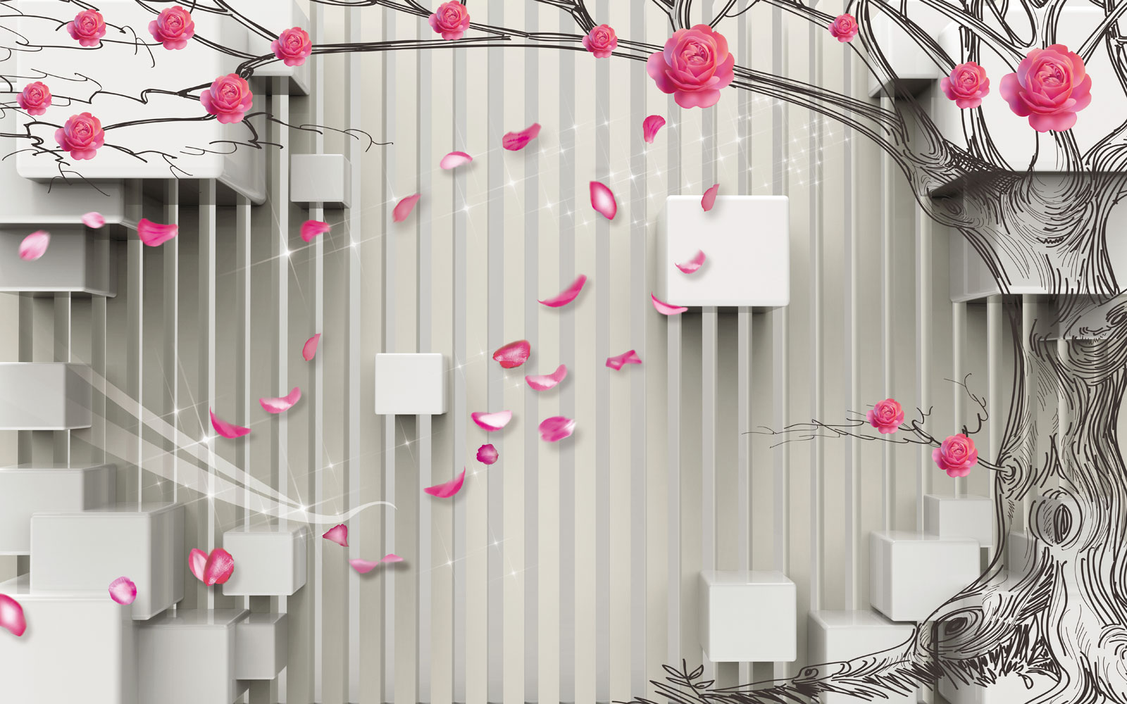 

Фотообои Walldeco Рисунок дерева №39519 Лоск