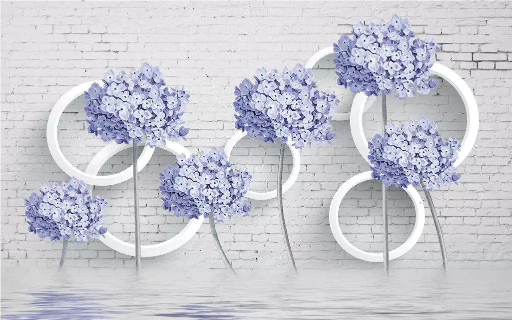 

Фотообои Walldeco Нежные цветы в интерьере №dec-626 Лоск