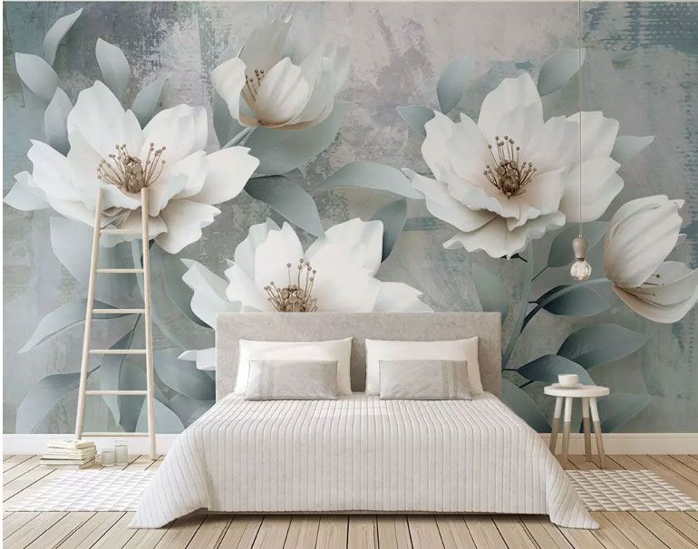 

Фотообои Walldeco Цветы магнолии в стиле лофт №dec-1903 Жаккард
