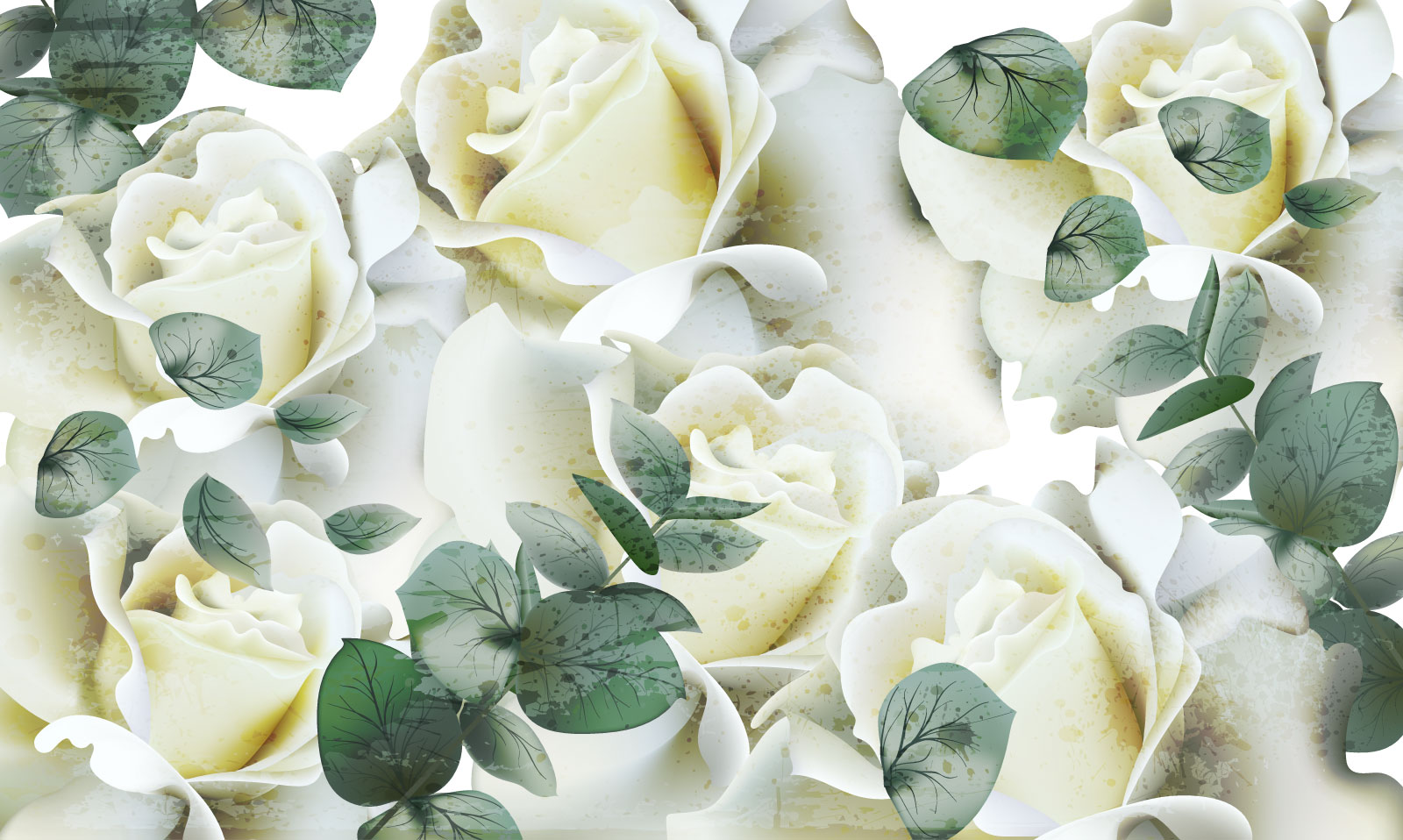 

Фотообои Walldeco Бутоны белых роз №39527 Волокно