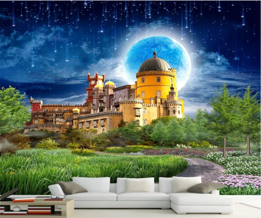 

Фотообои Walldeco Сказочный ночной замок №dec-2067 Бриз