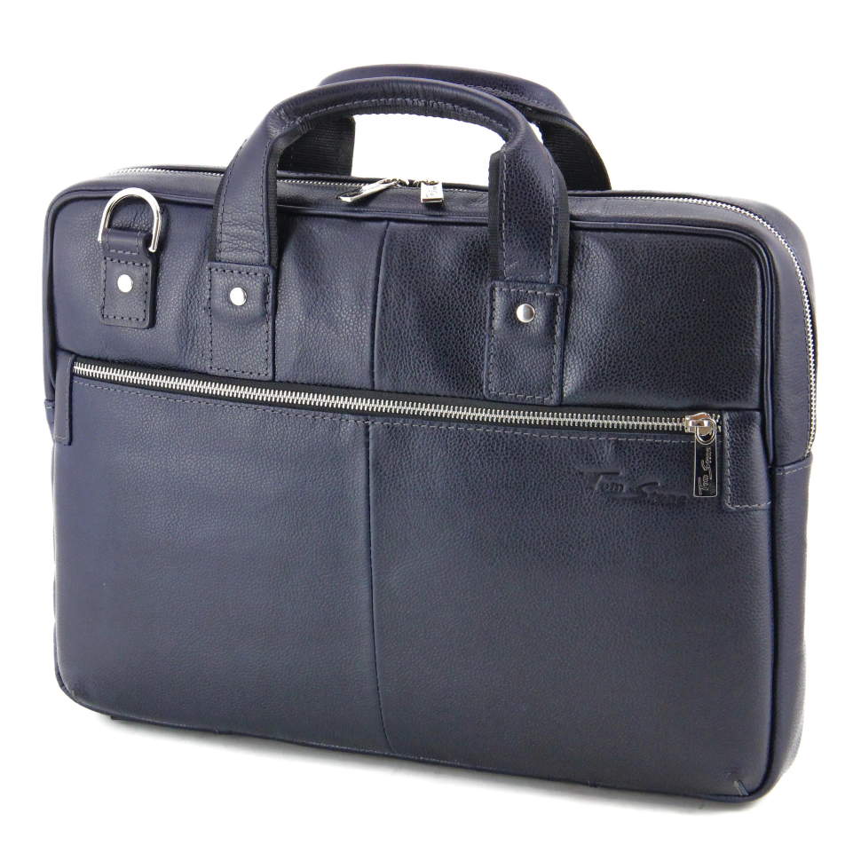 

Сумка кожаная Tom Stone 704 blue Синий