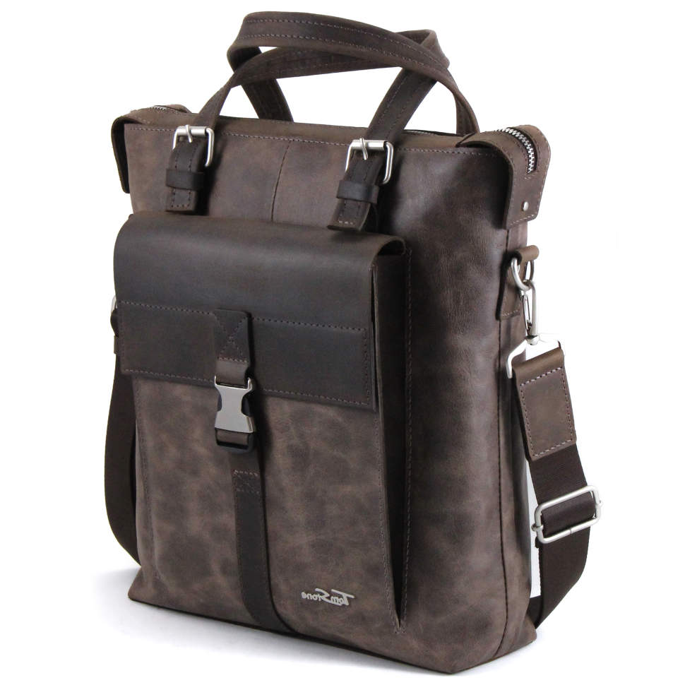 

Сумка кожаная Tom Stone 516 Brown Коричневый