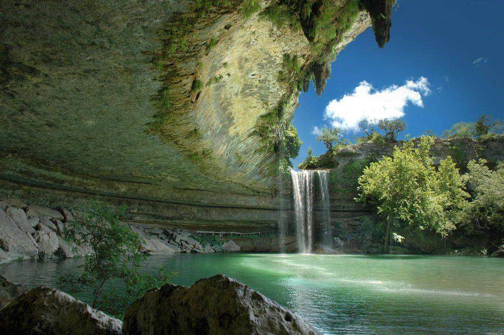 

Фотообои Walldeco Горный водопад в ущелье №0337 Мелкий песок с блестками