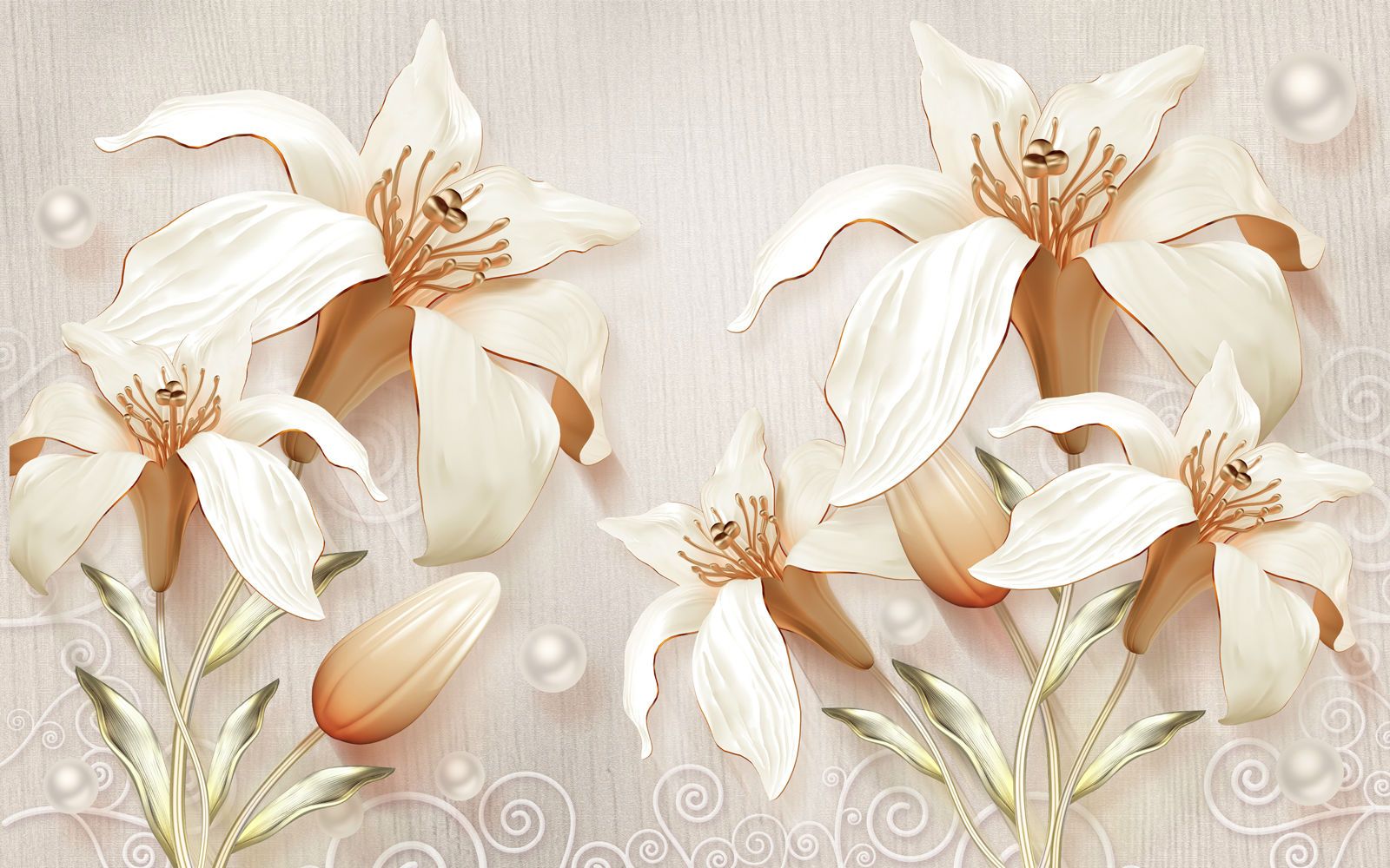 

Фотообои Walldeco Семь лилий №38444 Деко