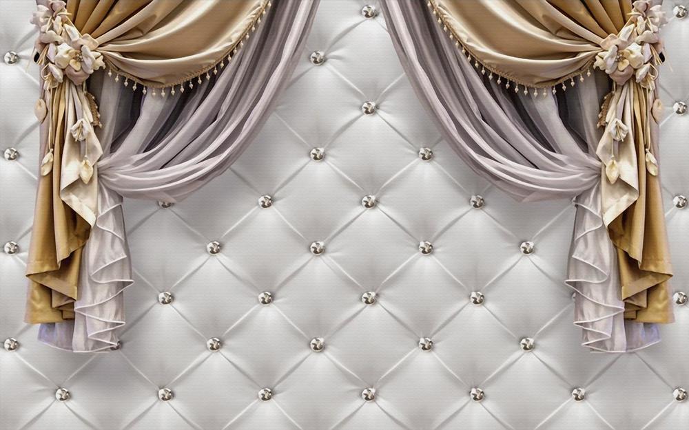 

Фотообои Walldeco Ламбрекены №34670 Мелкий песок с блестками