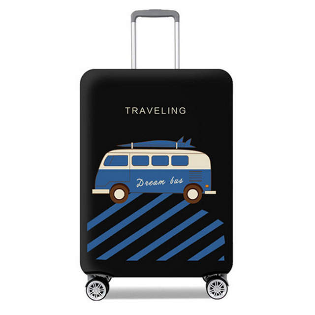 

Чехол для чемодана "Traveling" size M Black Черный