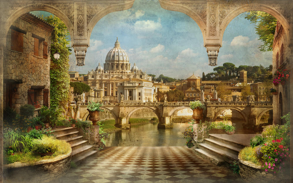 

Фотообои Walldeco Фреска старинный город №30223 Гладь