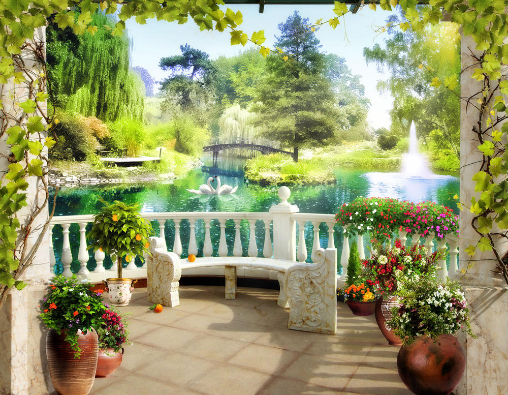 

Фотообои Walldeco Прекрасный сад №31560 Волокно