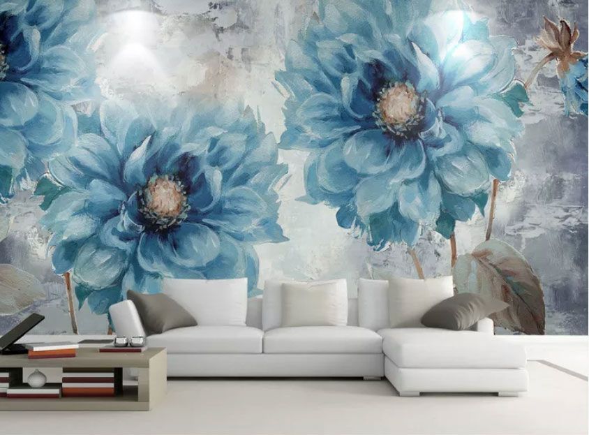 

Фотообои Walldeco Синие астры №dec-2123 Деко
