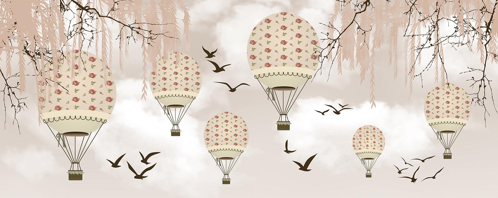 

Фотообои Walldeco Птицы среди аэростатов №36384 Жаккард