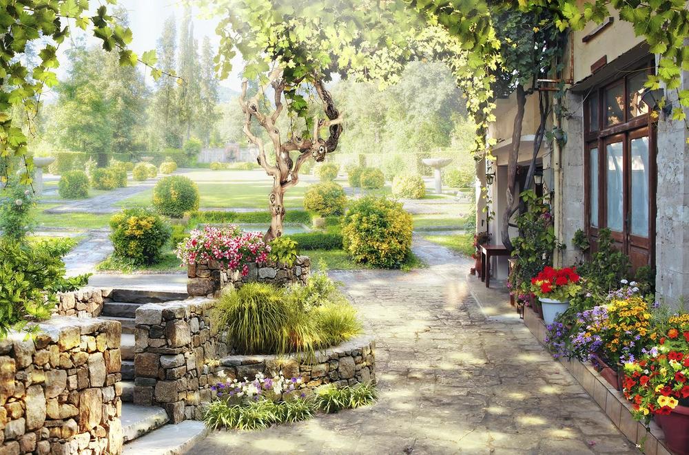 

Фотообои Walldeco Красивый сад №34749 Волокно