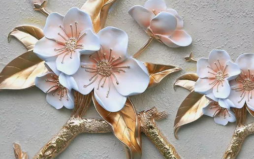 

Фотообои Walldeco Цветы вишни из металла №dec-420 Бриз