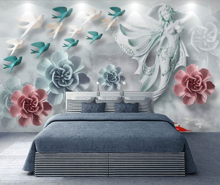 

Фотообои Walldeco Фея, птицы и цветы №dec-2118 Бриз
