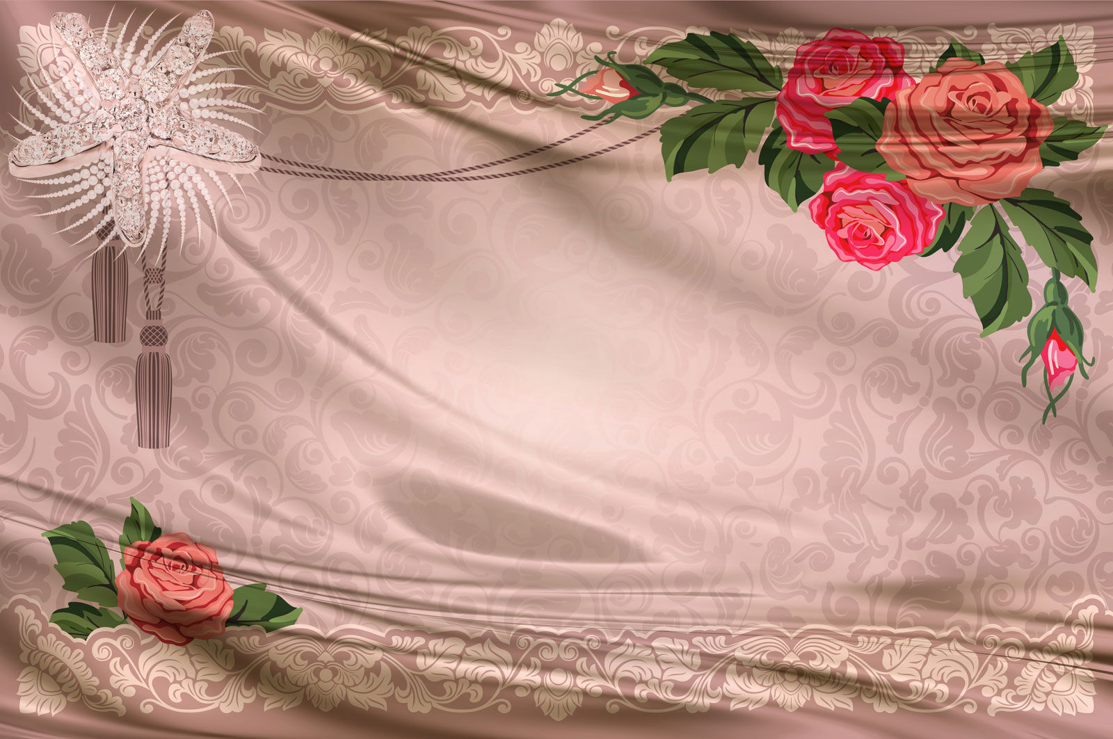 

Фотообои Walldeco 3d штора №39570 Фреска