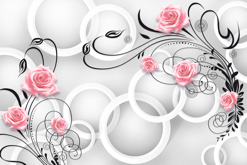 

Фотообои Walldeco Цветочная композиция №30967 Жаккард