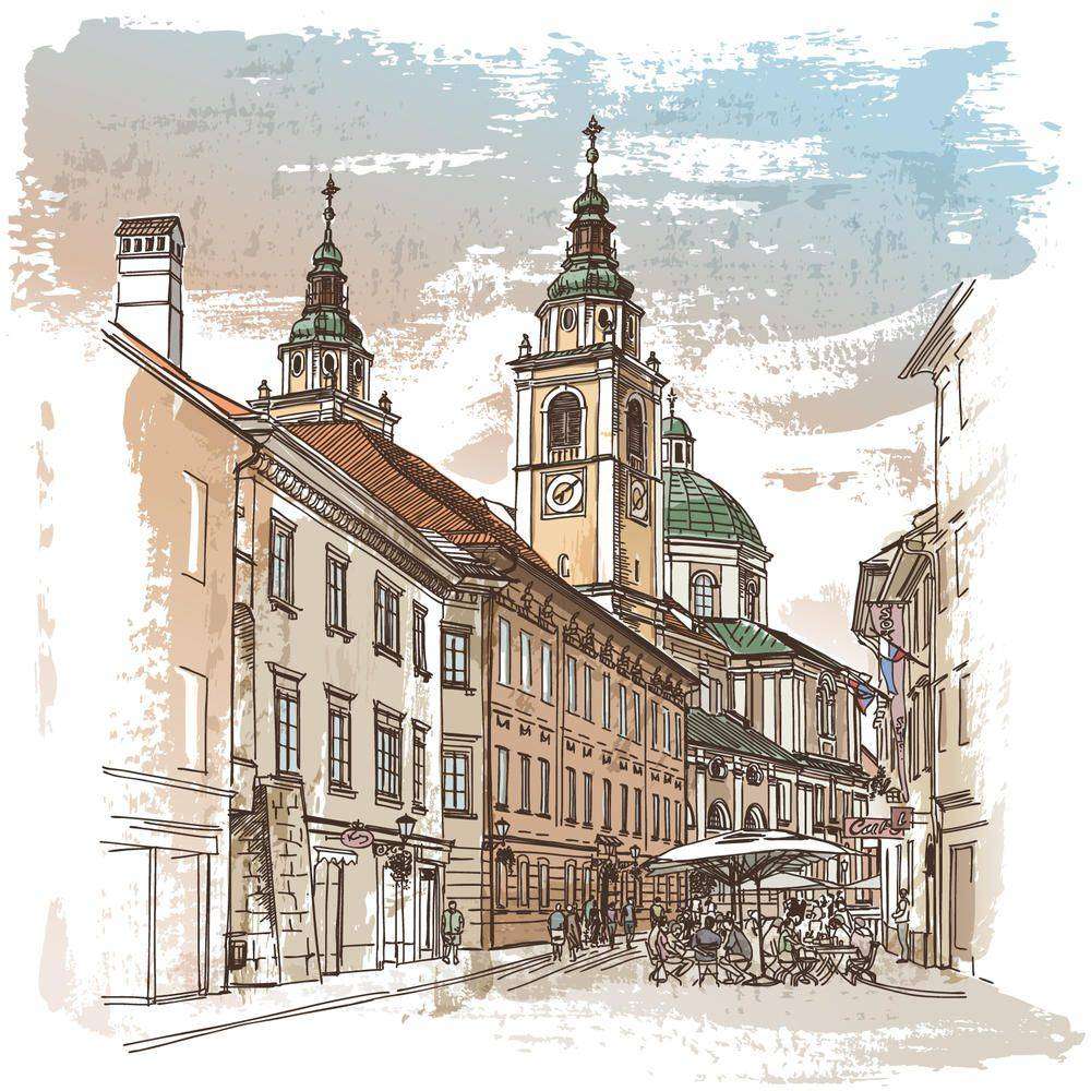 

Фотообои Walldeco Старый город №17391 Базальт