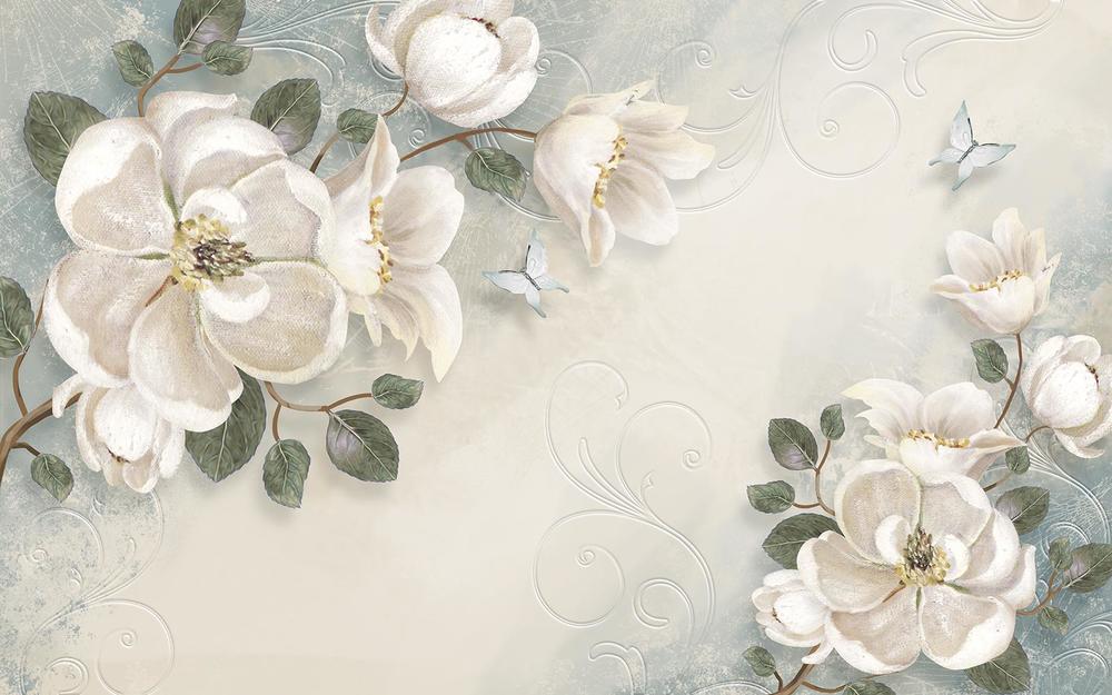 

Фотообои Walldeco Ветвь белых цветов №33925 Деко