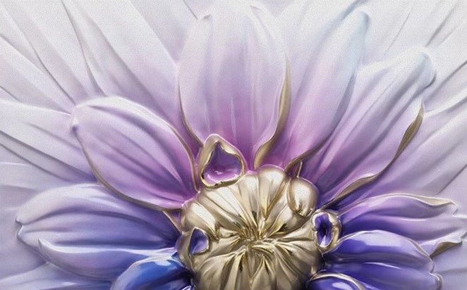 

Фотообои Walldeco Барельеф: сиреневый подсолнух №dec_3064 Волокно
