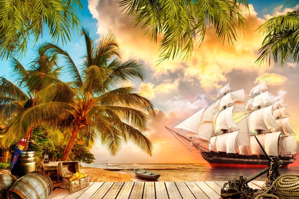 

Фотообои Walldeco Корабль на берегу №30480 Лоск