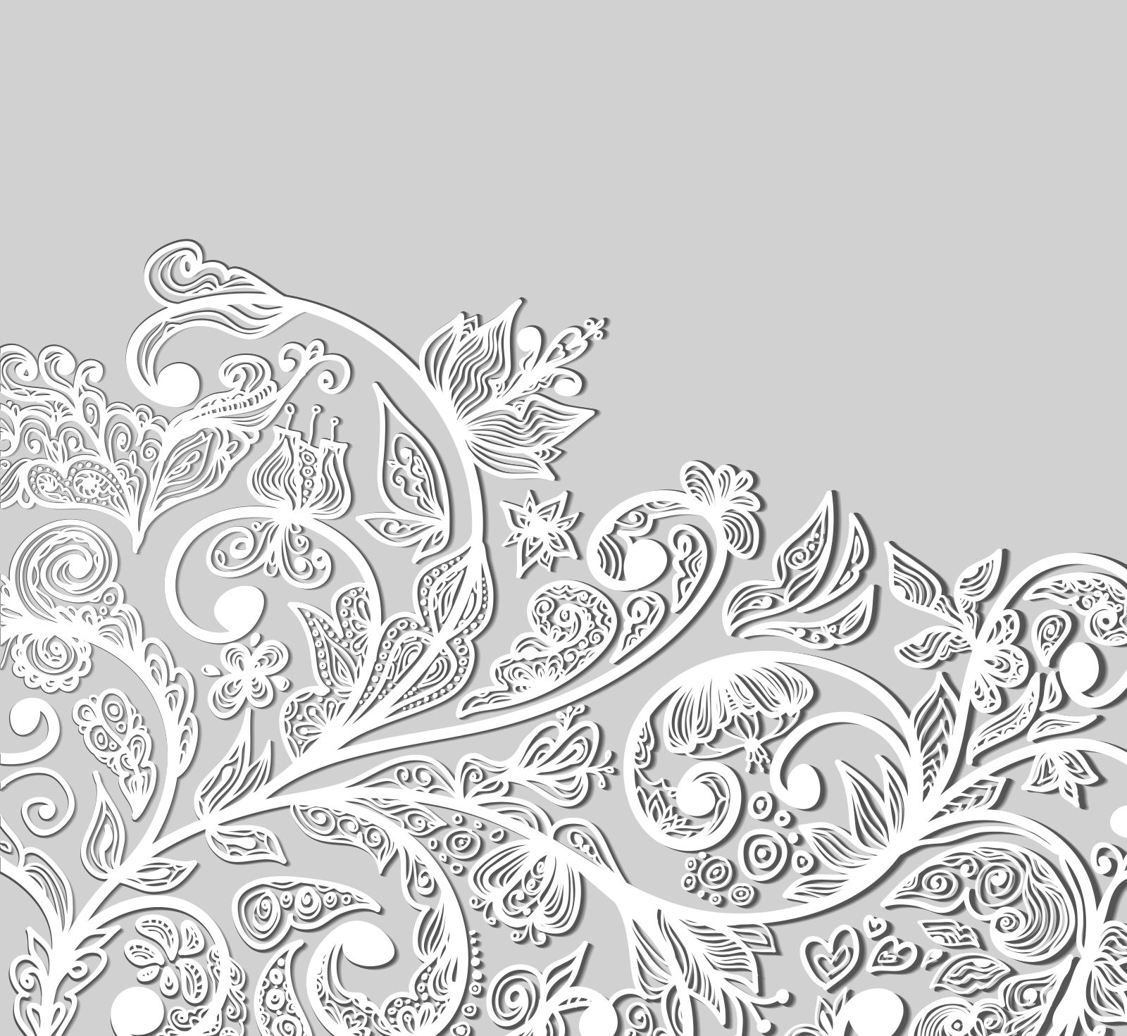 

Фотообои Walldeco Белый орнамент на сером фоне №22646 Мелкий песок с блестками