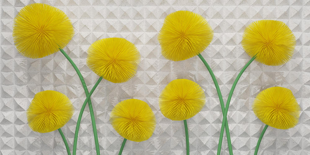 

Фотообои Walldeco Одуванчики 3д №25884 Лоск
