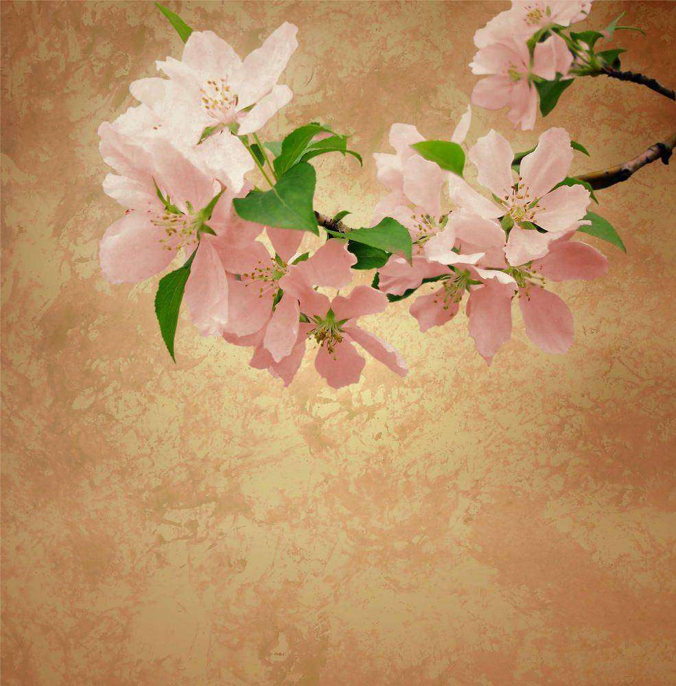 

Фотообои Walldeco Листья и цветы №4517 Волокно