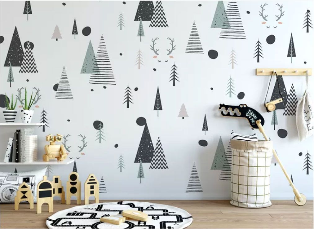 

Фотообои Walldeco Геометрический лес №dec-2047 Гладь